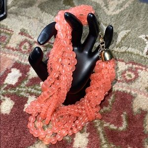 Salmon 🍣 plastic beaded chocker